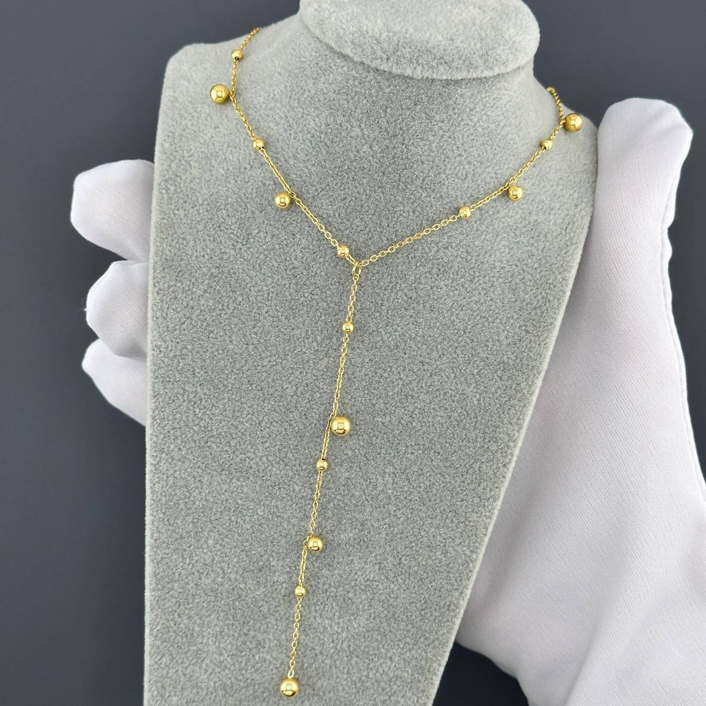 Long drop necklace