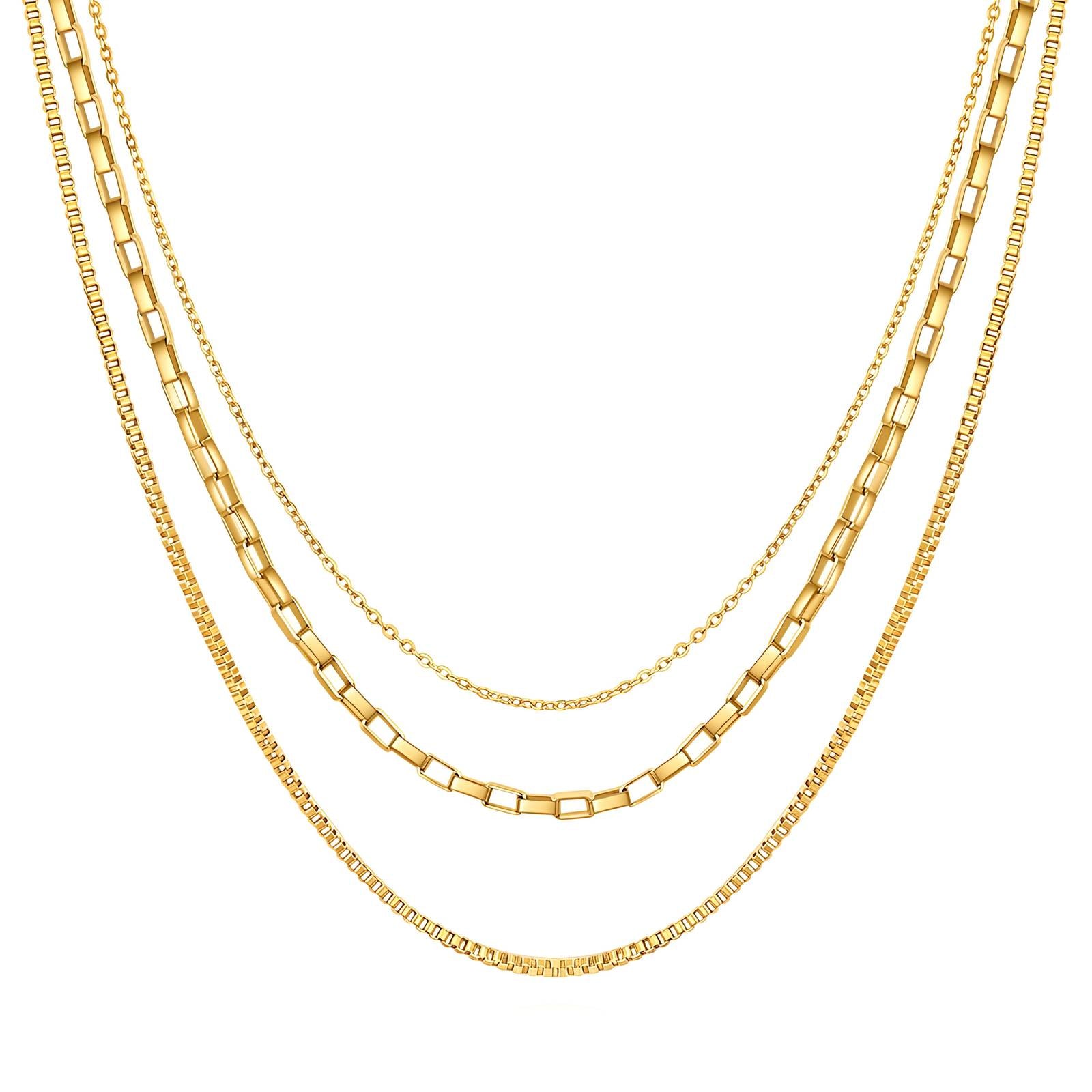 Triple Gold Plated Necklace