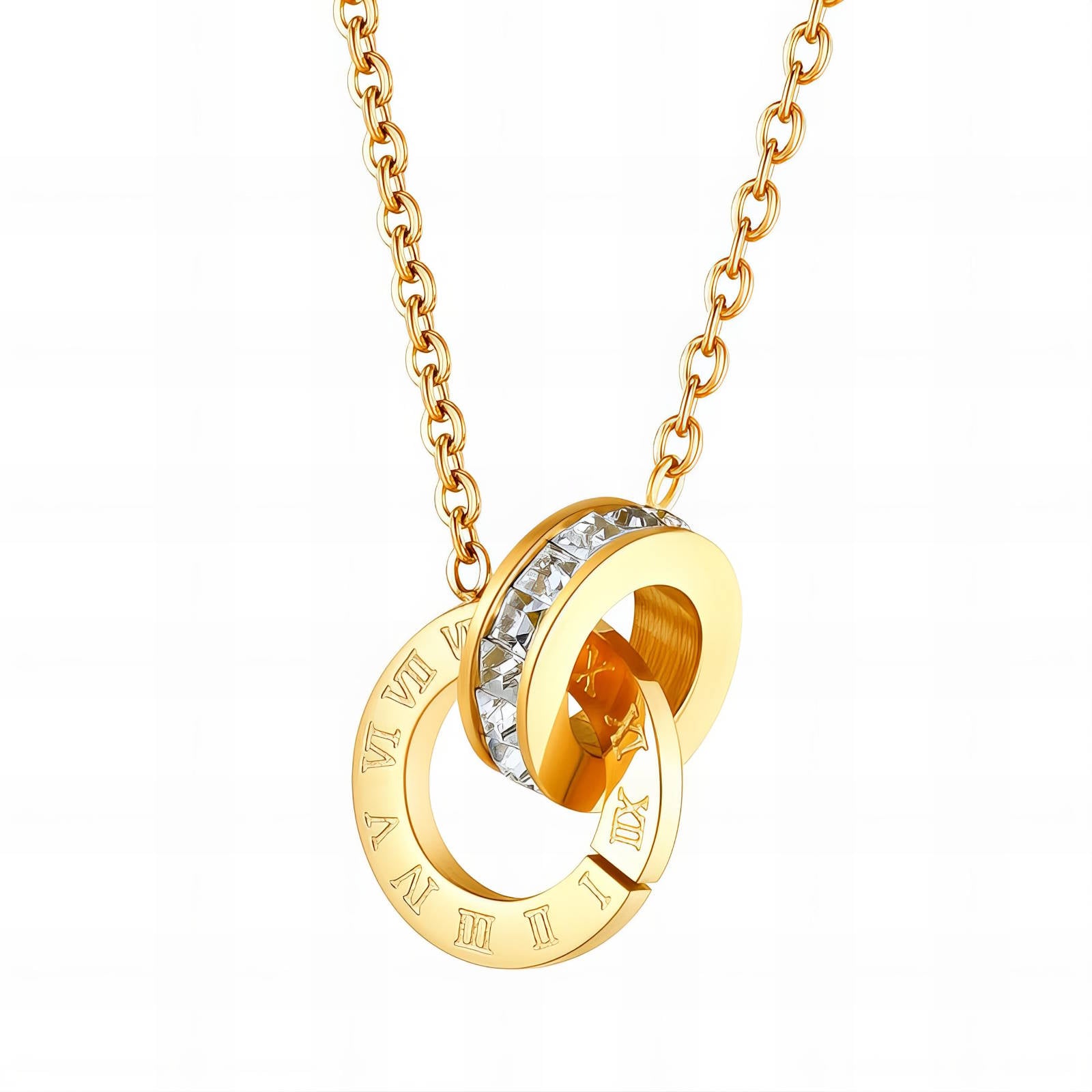 18k Gold Plated steel, waterproof and non-tarnish necklace