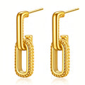 18k gold plated stainless steel earrings