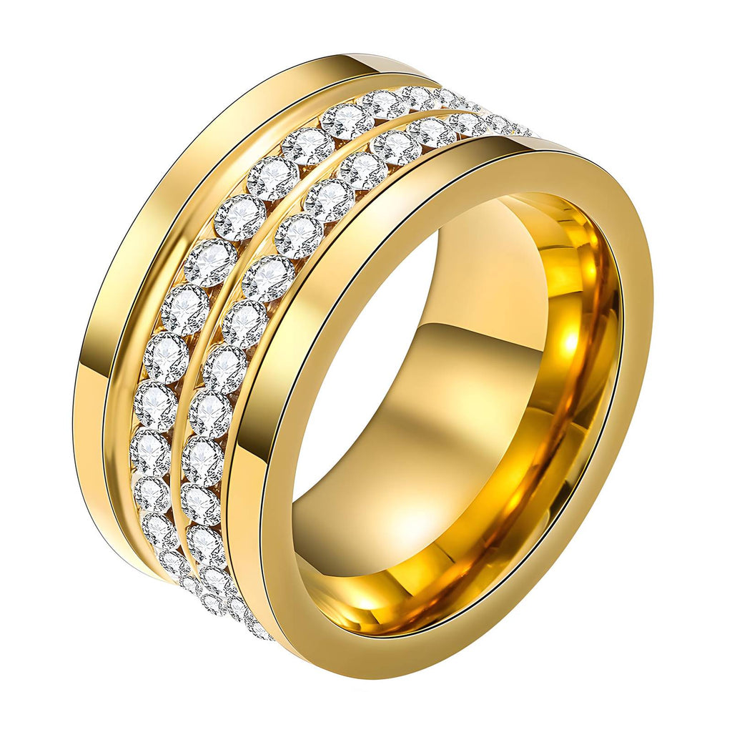 Cubic Zirconia Gold Plated Ring
