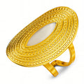 White Zirconia Oval Ring