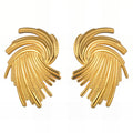 Gold plated earrings