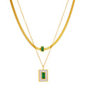 18k Gold Plated Necklace, waterproof and non-tarnish