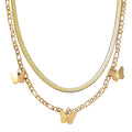 Butterflies Necklace. Waterproof and non-tarnish jewelry