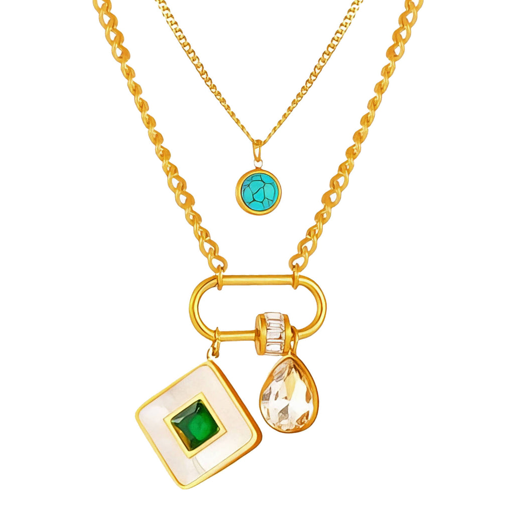 NECKLACE, 18K GOLD Waterproof and Hypoallergenic